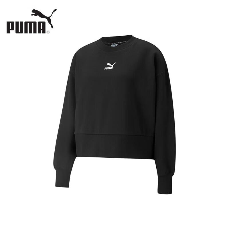 PUMA CLASSICS Embroidered Crew Neck Sweatshirt L