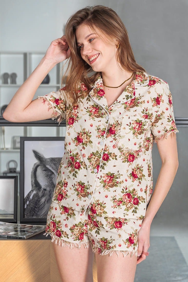 

комплект: блуза та шортики Silence (96713) 48(XL) різнокольорові кольору