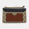 [Pre-Owned] Padlock Moonlight Treasure Box Series Metal Lock Logo Canvas And Leather Crossbody Bag Small - Very Good #A6F0AU