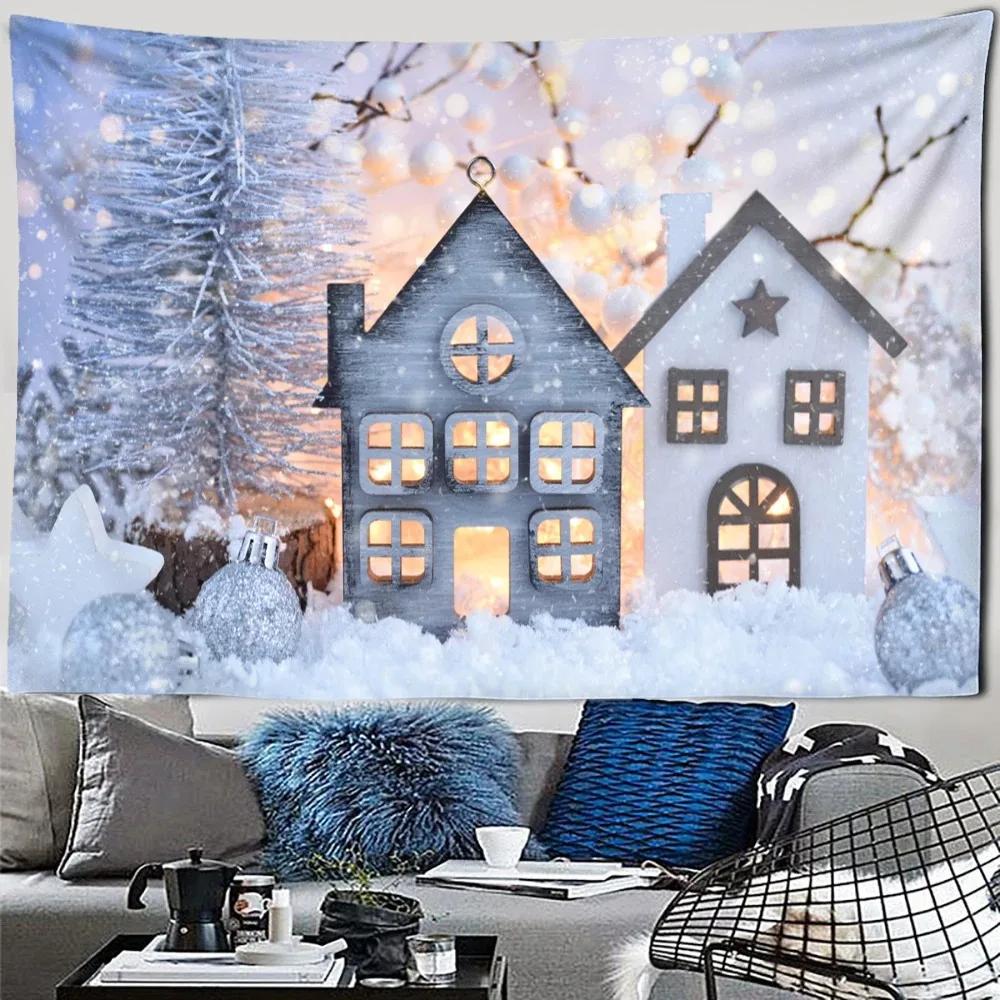 Christmas Theme Tapestry Bedroom Living Room Home Wall Decoration