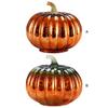 LED Pumpkin Lantern Halloween Glass Pumpkin Shape Lantern Home Halloween Decor Pumpkin Lights Lamp