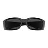 Prada Irregular Shape Sunglasses With Arm Logo Unisex sunglasses Black PRA19S-1AB5S0