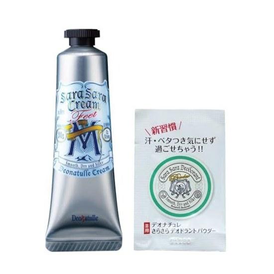 Deonature Mens Foot Finger Smooth Cream Men Direct Application Antiperspirant 1 piece (30g) Powder Sachet Fragrance-Free