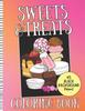 The Sweets & Treats Coloring Book : Black Background Coloring Pages of Desserts Book