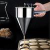 Chakkiri Takoyaki Seed Remover, Stainless Steel Fish Ball Funnel with Stand, Takoyaki Funnel, Takoyaki Tool
