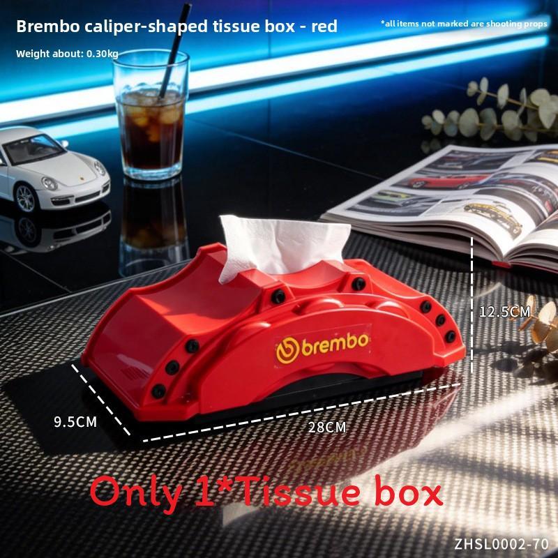 Brembo Brake Caliper Tissue Box Modern Plastic Home Decor For Living Room And Kitchen
