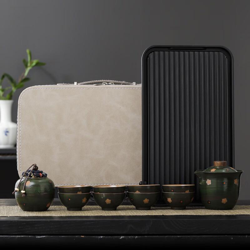 Hongyuezhai Coarse Pottery Kung Fu Tea Set