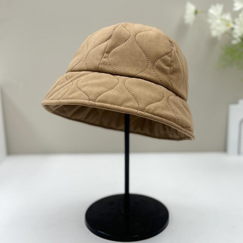 New Maillard Hat Women's Autumn and Winter Bucket Hat Plain Face Small Bucket Hat Thermal Basin Hat