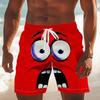 Funny Face 3D Printed Board Shorts Mens Graphic Short Pants Summer Hawaiian Breatha Swim Trunks Kids Loose Ice Shorts Bottoms