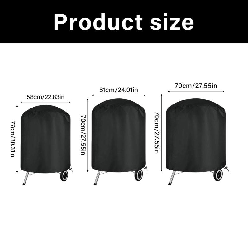 Sun Protecting Outdoor Grills Cover With Elastics Closures And Compacts Storage For Charcoals Barbecues