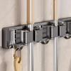 Mop and Broom Organizer Mop Holder Rack Mop Holder Wall Mounted Strong Broom Mop Holder Self With 5 Hooks Organizers Hang Broom