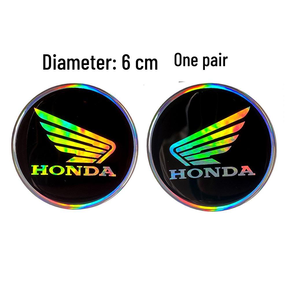 Autocollant Métal Logo Gravé au Laser Réservoir de Carburant Moto Honda