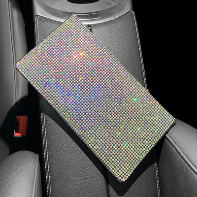 Porte-papiers d'immatriculation et d'assurance bling-bling en cuir pour véhicule, organisateur de boîte à gants, cartes d'identité de permis de conduire