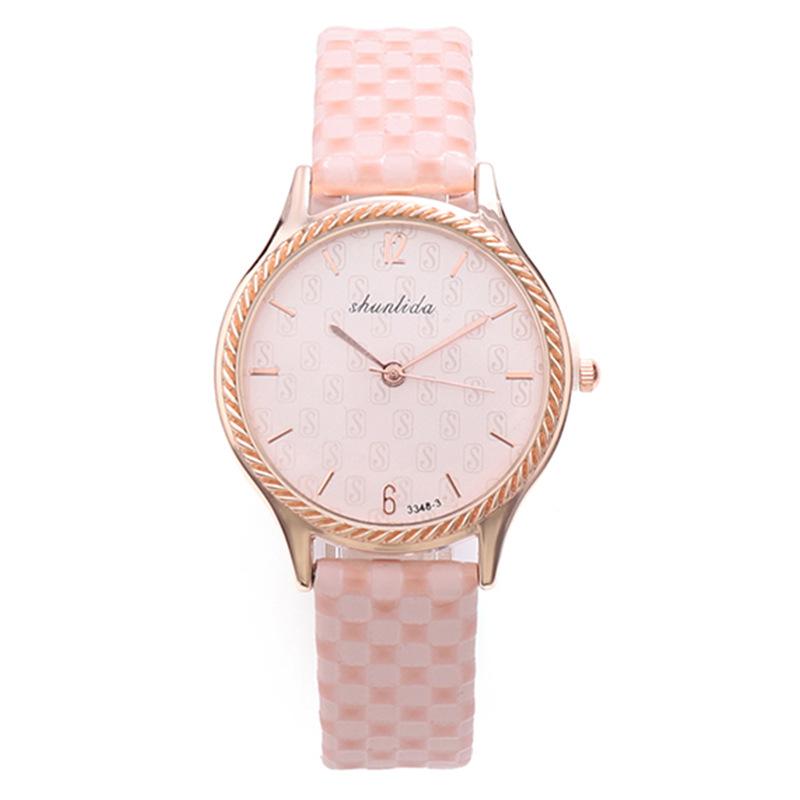 Ladies Watch Casual Pattern Belt Student Quartz Watch Women'S Simple Small Fresh Watch