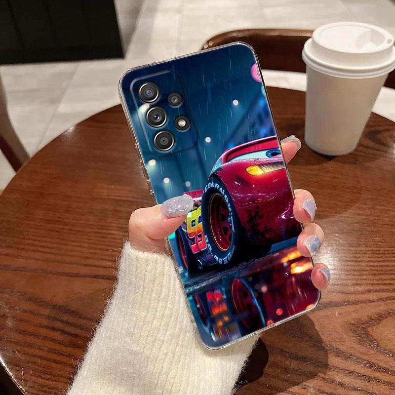 

Clear Case For Samsung Galaxy A57 A37 A56 A36 Cases A55 A54 A35 A26 A07 A17 A16 A06 A34 A15 Cover Disney Cars Lightning McQueen Galaxy A50