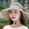 Summer Women Straw Hat Bowknot Wide Brim Floppy Panama Hats Female Lady Outdoor Foldable Beach Sun Cap