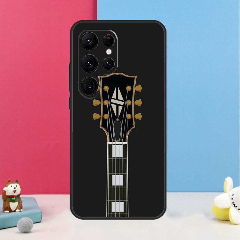 Vintage Music Guitars Case For Samsung Galaxy S23 Ultra S24 S22 Note 20 10 Plus S8 S9 S10 S21 S20 FE Back Cover