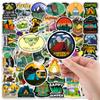 10/30/50pcs Cool Cartoon Outdoor Camping Hiking Stickers Decals DIY Water Bottle Phone Suitcase Bike Graffiti Sticker