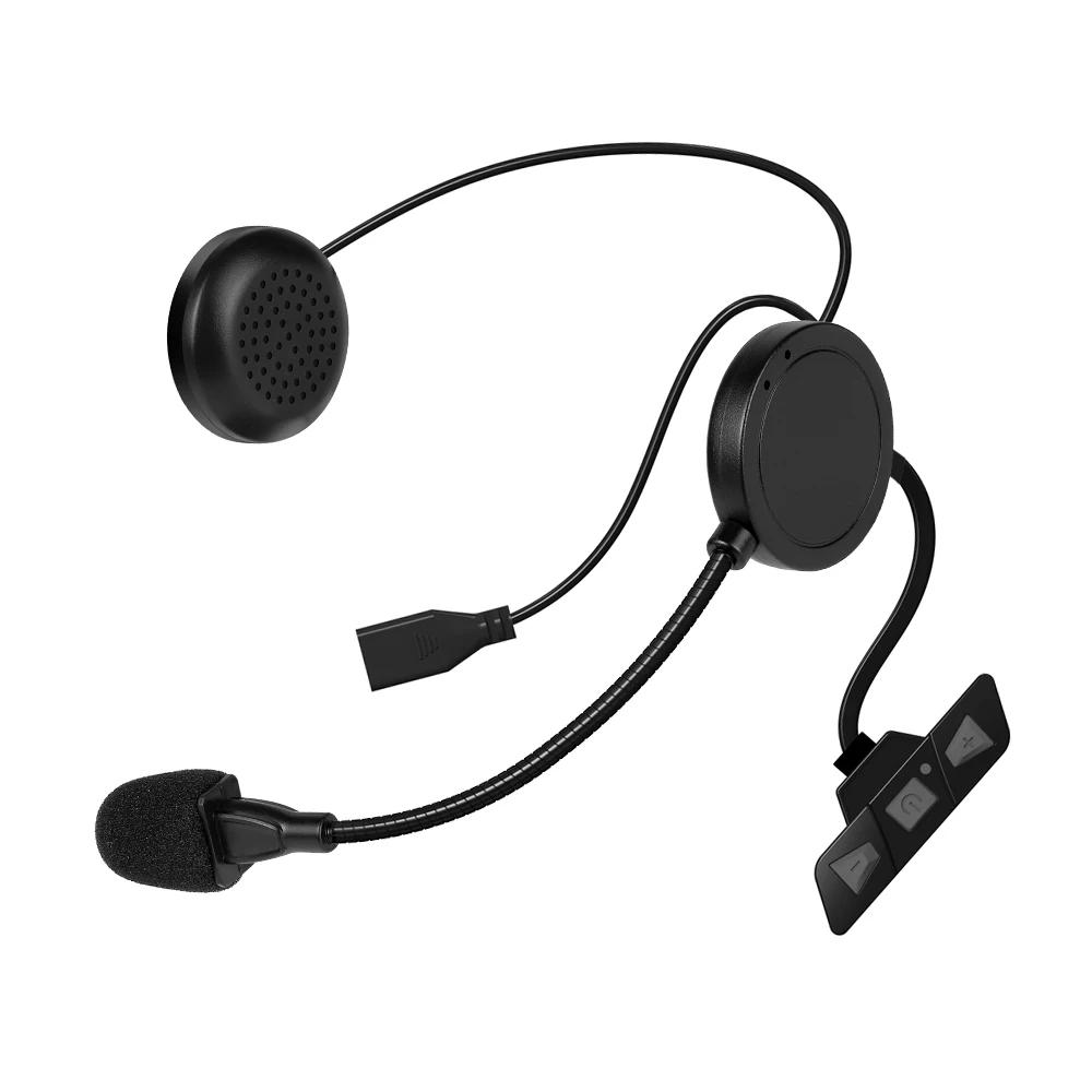 Motorcycle Helmet Headset Bluetooth 5.2 Earphone Wireless Handsfree Stereo Music Player with Mic Noise Reduction Headphone for Rider