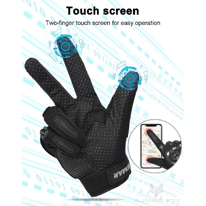 Summer New Men Motorcycle Gloves Hard Knuckle Touch Screen Motorbike Motocross Moto Biker Gloves Motorcycle Accessories M-XXL
