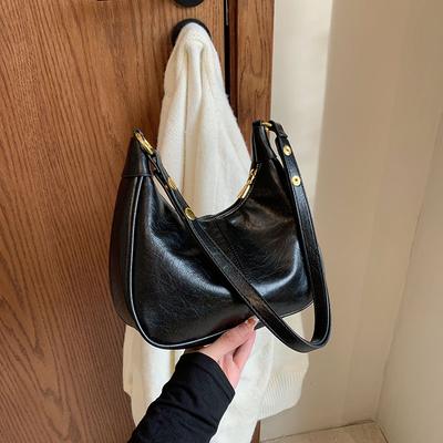 1 Piece of Solid Color Shoulder Bag for Women  Versatile Crossbody Bag  Fashionable Armpit Bag That Can Hold Mobile Phone