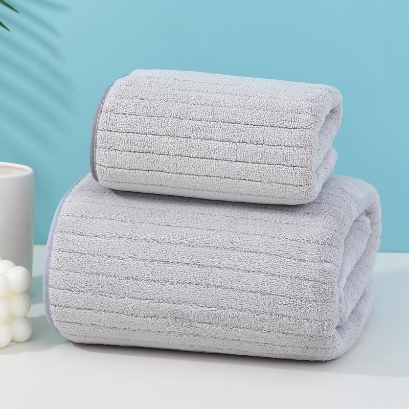 Korallenfleece-Handtuch großes Set Mutter-Kind-Handtuch Erwachsenen-Paar Heimgebrauch täglich weich und bequem Wasseraufnahme