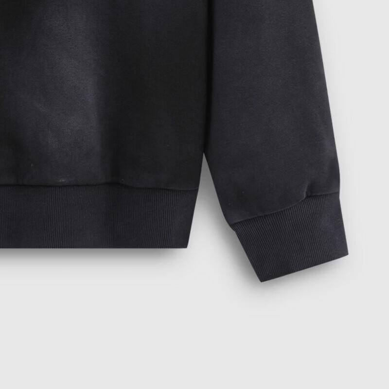 Gap Unisex Vintage Washed Logo Embroidered Loose Long Sleeve Polo Shirt