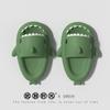 2024 Summer Adult Shark Couple Slippers for Men&Women Beach Shoes Indoor Cartoon EVA Shoes Bathroom Flat Shoes Non-Slip Sandals