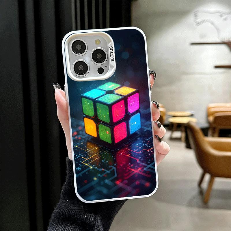 Rubik Cube Formula Spoofs Math Soft Phone Case for iPhone 15 16 17 Pro Max 17Air 16E 14 Plus 13 12 Mini Shockproof Cover Back Sh