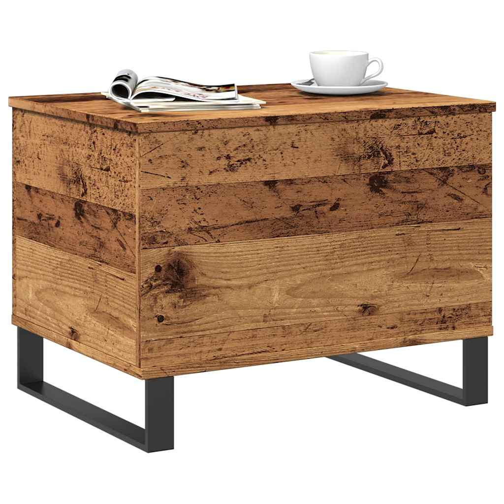 Coffee Table Vintage Wood Look 60 x 44.5 x 45 cm Engineered Wood