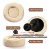 OYANTEN Round Fluffy Dog and Cat Bed with Cushion Perfect for Deep Cat Bed for Cats and Small Dogs Donut-Shaped - Sleep, Washable, Year-Round (60cm,