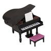 Piano Instrument Pretend Play for Kids Role Furniture Model Toy 1:12 Scale Vintage Piano Play Dollhouse