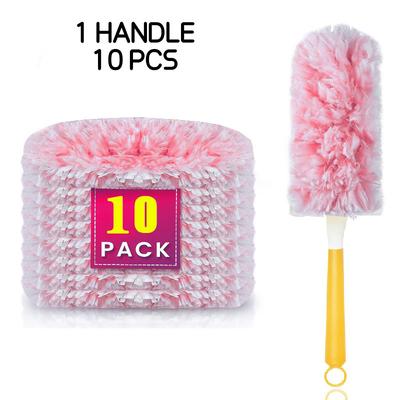 1SET 360 ° Double-sided Electrostatic Dust Duster Suitable for Swiffer Dust Duster Disposable Household Cleaning Duster