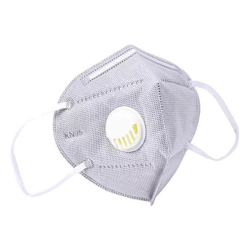 KN95 Activated Carbon Mask with Breathing Valve & 7-Layer Protection, Thickened with Sponge Strips, Head-Mounted.