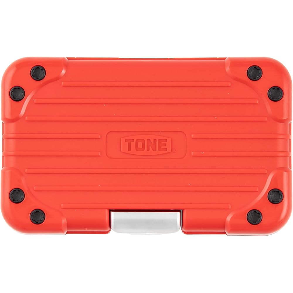 TONE Socket Wrench Bit Set MIX21620P 6.35mm (1/4") Red 18-Piece Tool Kit