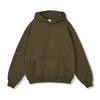 Men's Fleece Hoodie 350G Heavyweight Solid Color Oversized Pullover Fall Winter Streetwear