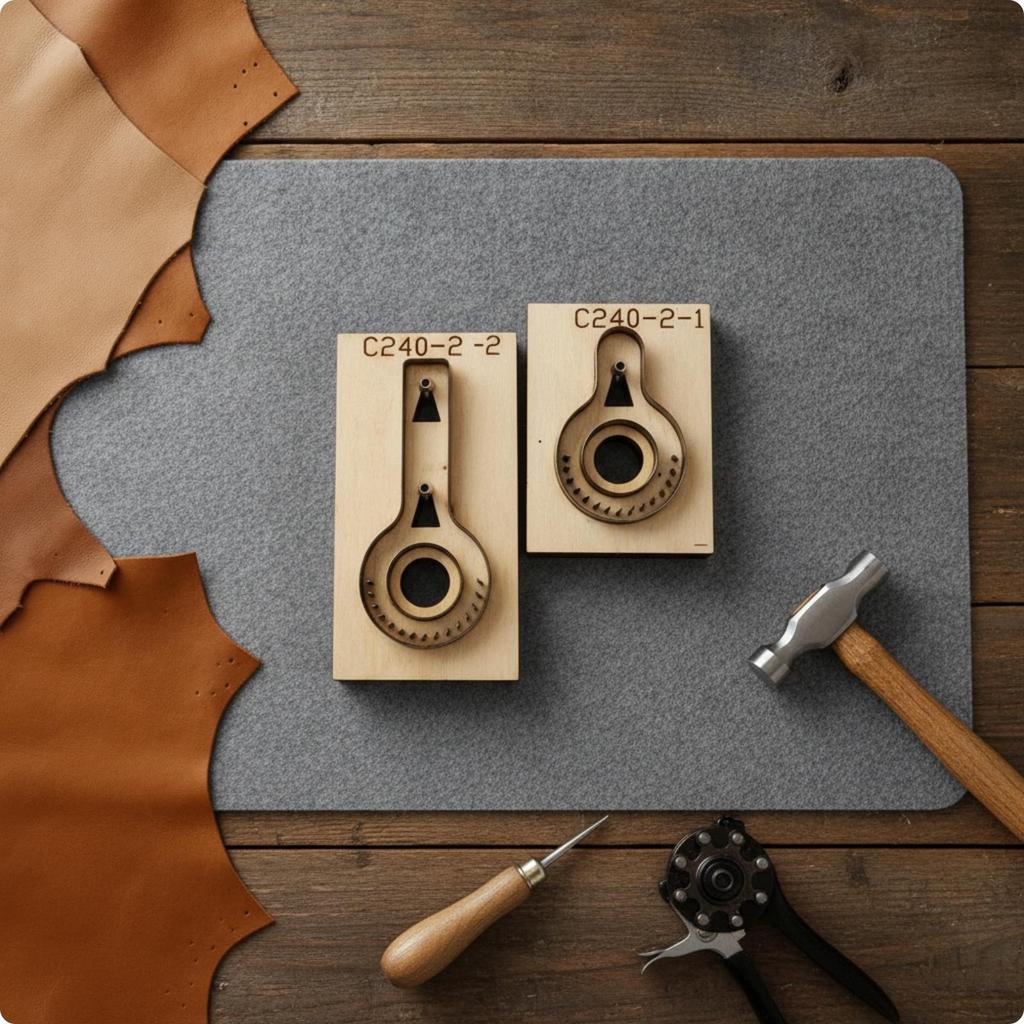 2 Pieces DIY Holder Case Cutting Die | Compact WorkshopFriendly Design, Leather