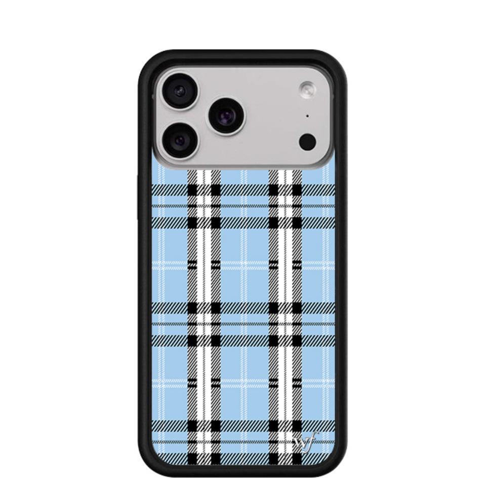 WildFlow Blue Denim Phone Case for iPhone 17/16 Pro Max/15 Plus - Protective Cover