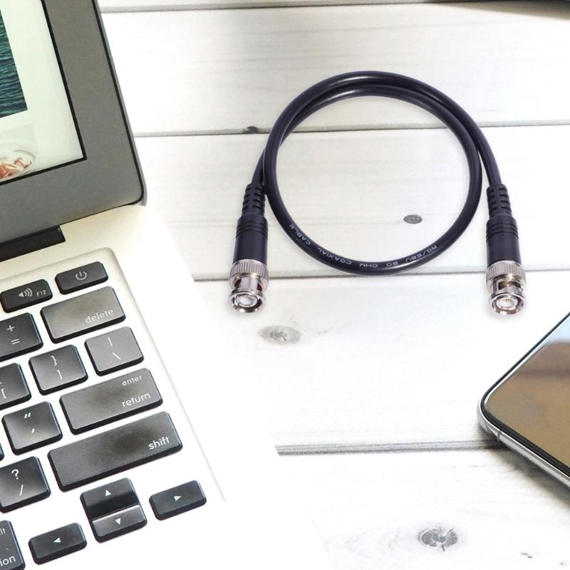 BNC Cable Jumper Low Loss BNC Male To BNC Male Extension Coax Cable for Antennas Analyzers Security CCTV Camera Systems