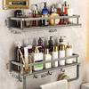 Punch-Free Wall-Mounted Bathroom Storage Rack for Basin and Toilet
