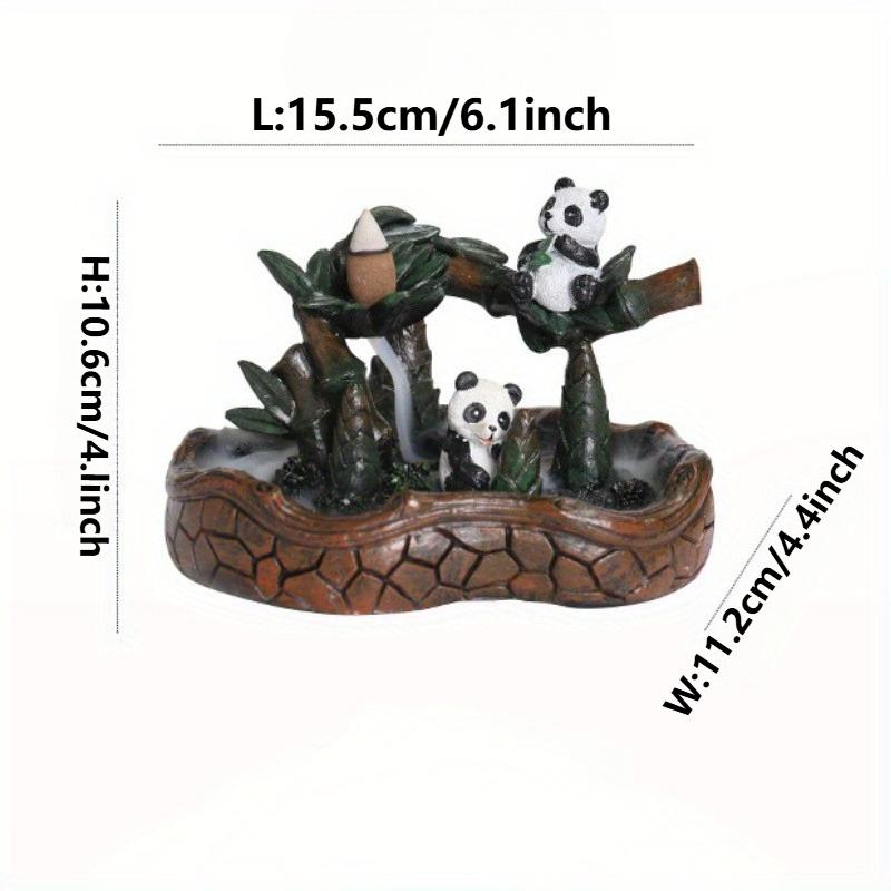 

Panda Bamboo Incense Backflow Burner Backflow Incense Holder Waterfall Incense Burner Household Living Room Decorations Workspace