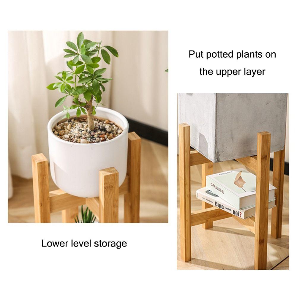 Floor-Standing Wood Flowerpot Holder Round Leg Bonsai Base High Quality Plants Stand  Home Office