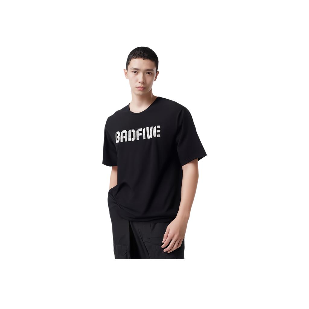 Li Ning Basketball Series Anti-Five Series Sports Casual Simple Solid Color Short Sleeve T-Shirt Men Tops Black ATSU553-3