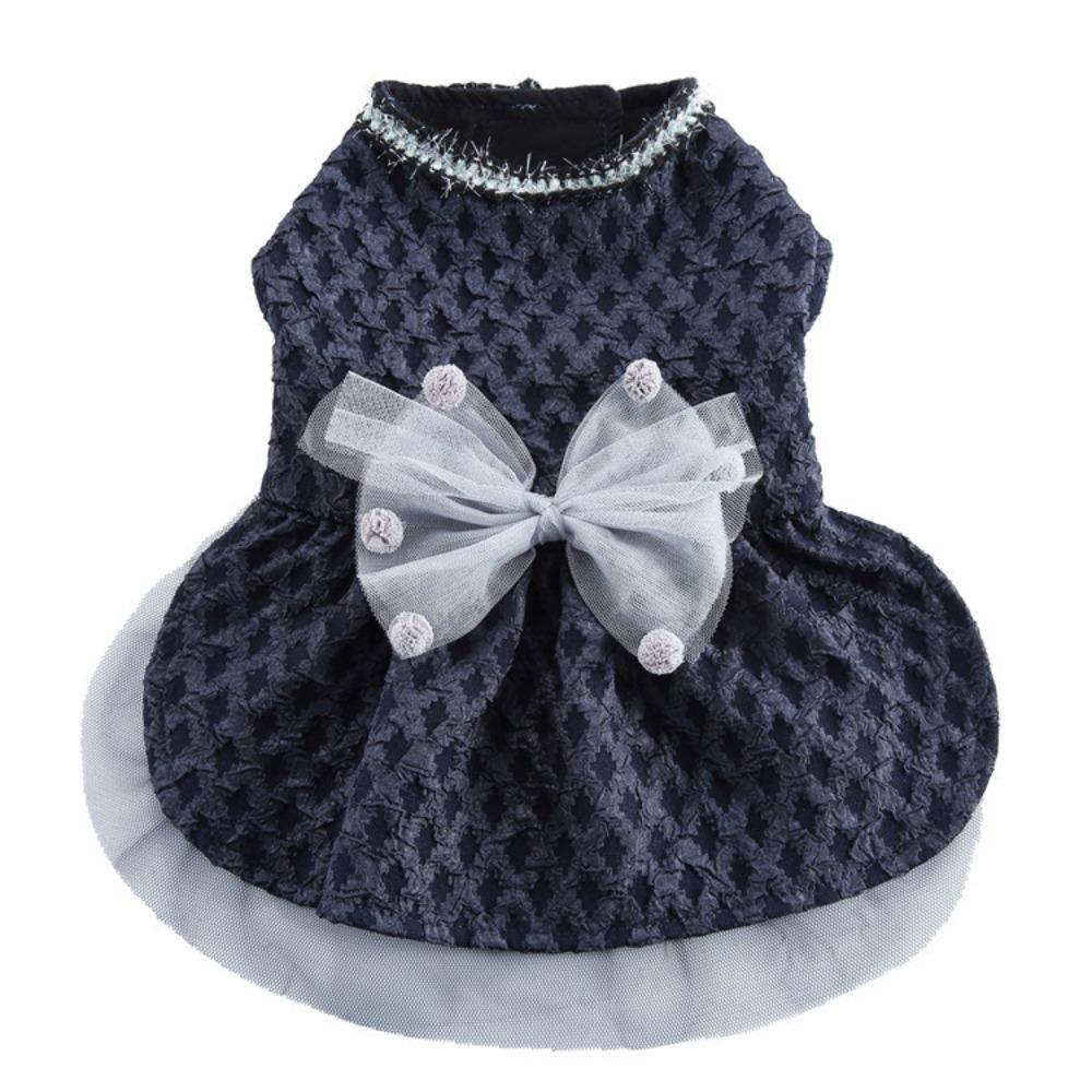 25 Years Old New Sweetheart Princess Dress Cross-border Pet Teddy Dog Cat Bow Gauze Dress Evening Dress