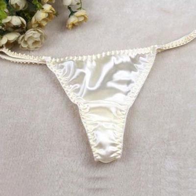 Dámská sexy tanga z čistého hedvábí Kalhotky Bikiny Spodní prádlo Kalhotky G-String Pohodlné Zdravé