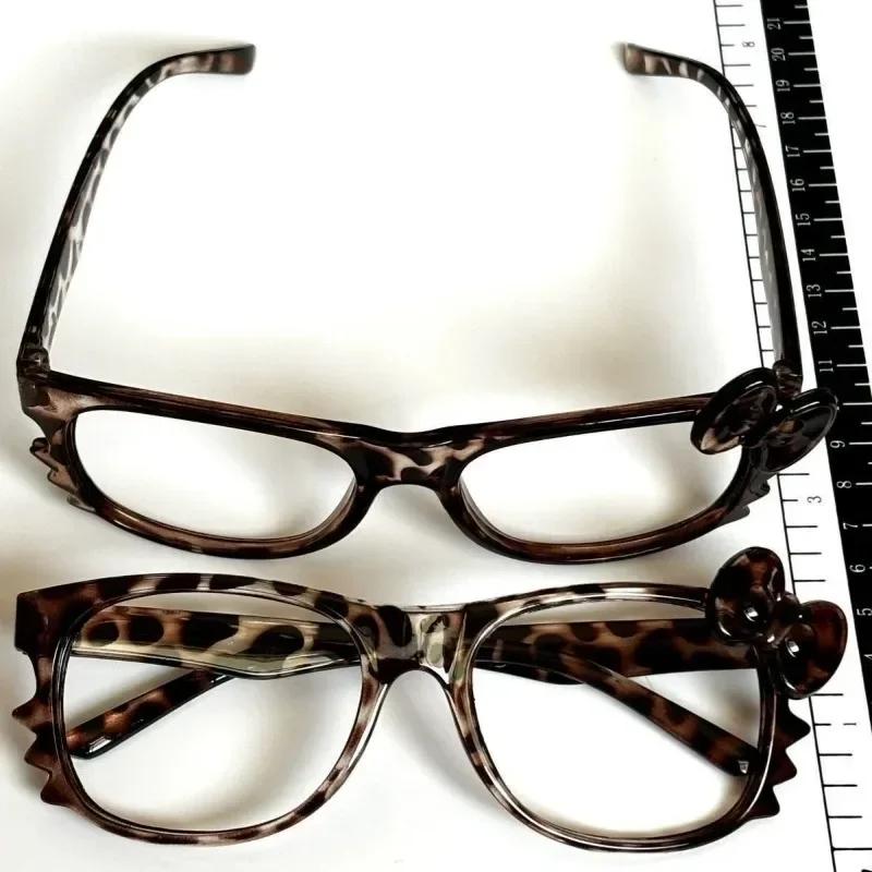 Y2K Leopardenmuster Brillenrahmen Anime Leopardenmuster Brillenrahmen Kawaii Retro Brille Cartoon Niedliche Brille Dekorative Spielzeuge