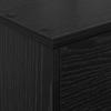 Magazine Rack Black Oak Effect 70 x 41 x 96 cm Engineered Wood