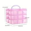 Portable Jewelry Storage Box Necklace Ring Stud Earrings Storage Box Jewelry Box General-large-capacity Finishing Box