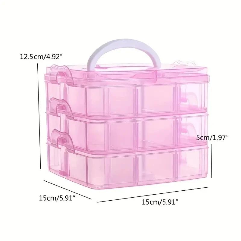 Portable Jewelry Storage Box Necklace Ring Stud Earrings Storage Box Jewelry Box General-large-capacity Finishing Box