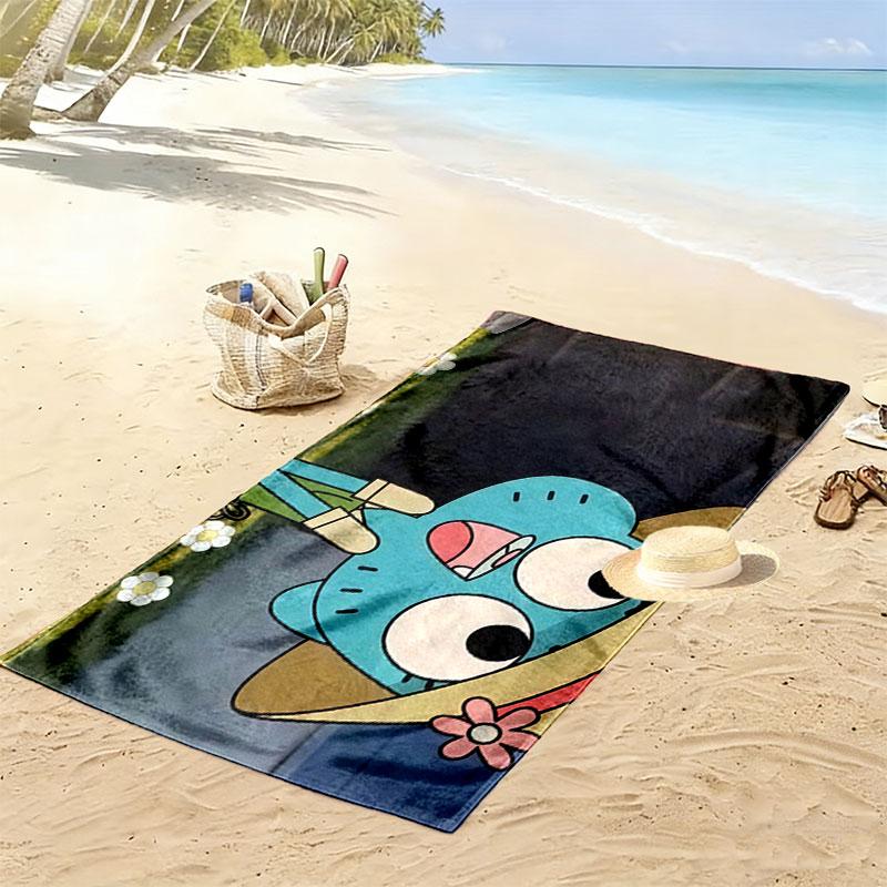 Nicole Watterson Print Beach Towel, Large Soft Quick Dry Towel for Beach Camping Swimming